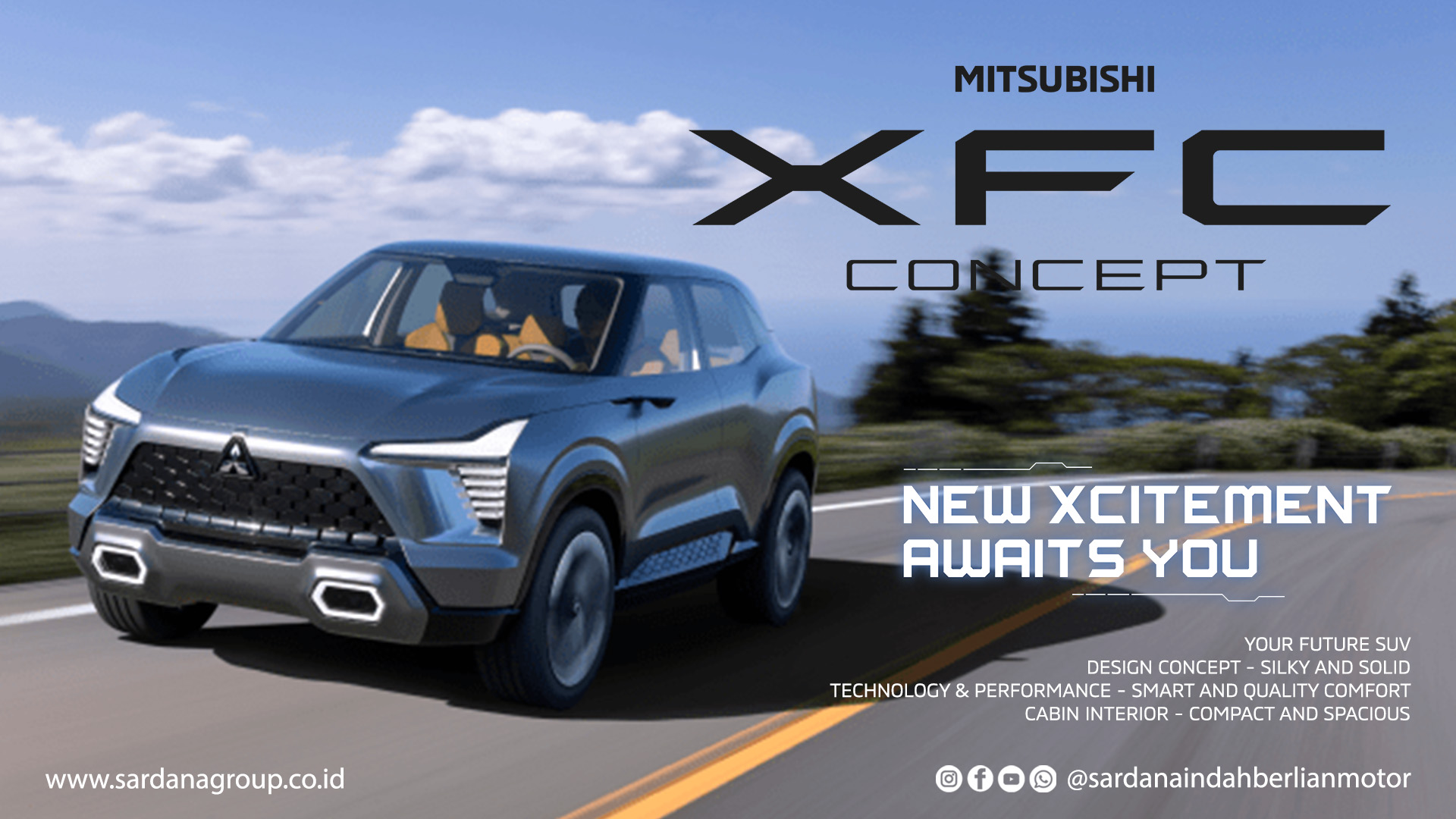 Mitsubishi XFC Concept Siap Dipamerkan di Kota Medan